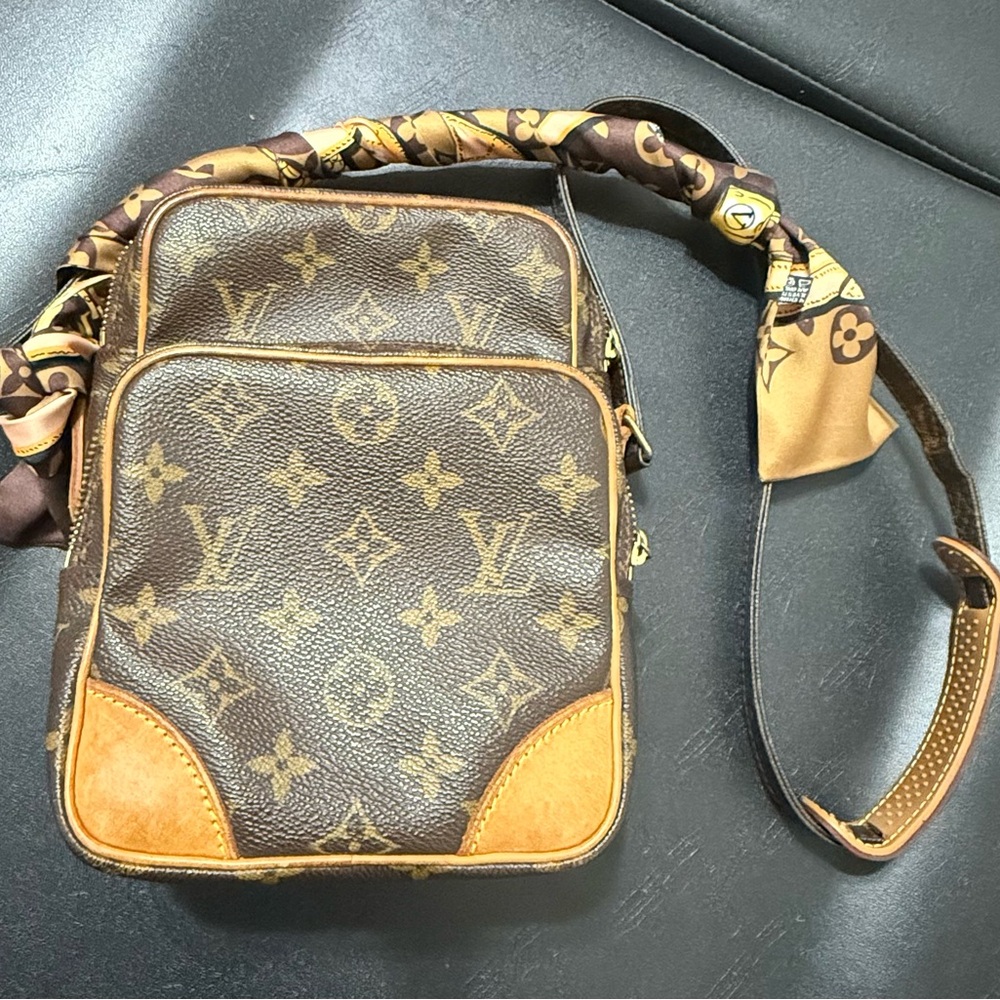 Louis Vuitton Brown and Tan Monogram Belt Bag